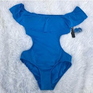 NWT Laundry by Design Grecian Blue One Piece